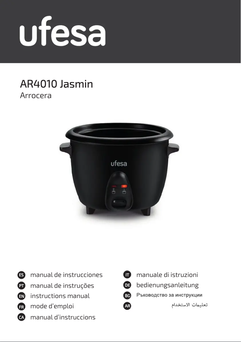 Page n°1 - Manuel utilisateur Ufesa Jasmin