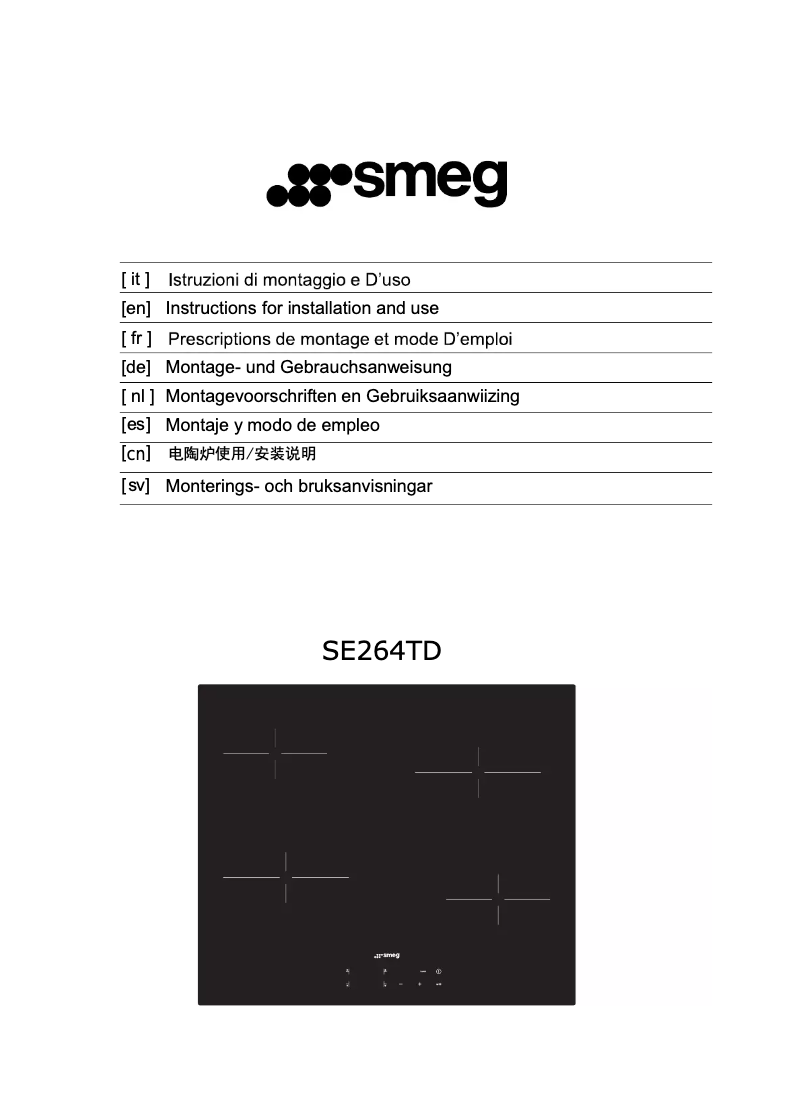 Page n°1 - Mode d'emploi Smeg SE264TD