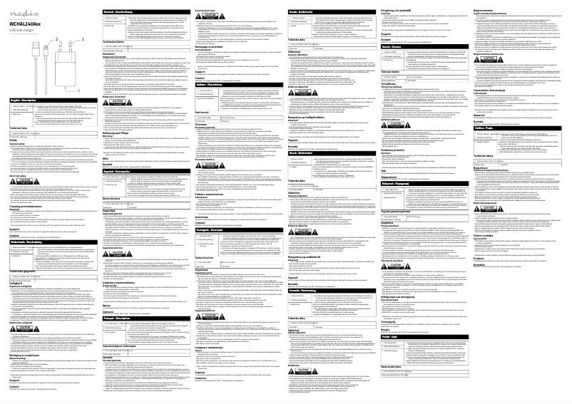 Page n°1 - Manuel utilisateur Nedis WCHAL240AWT