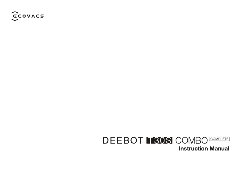 Image de la première page du manuel de l'appareil DEEBOT T30S Combo
