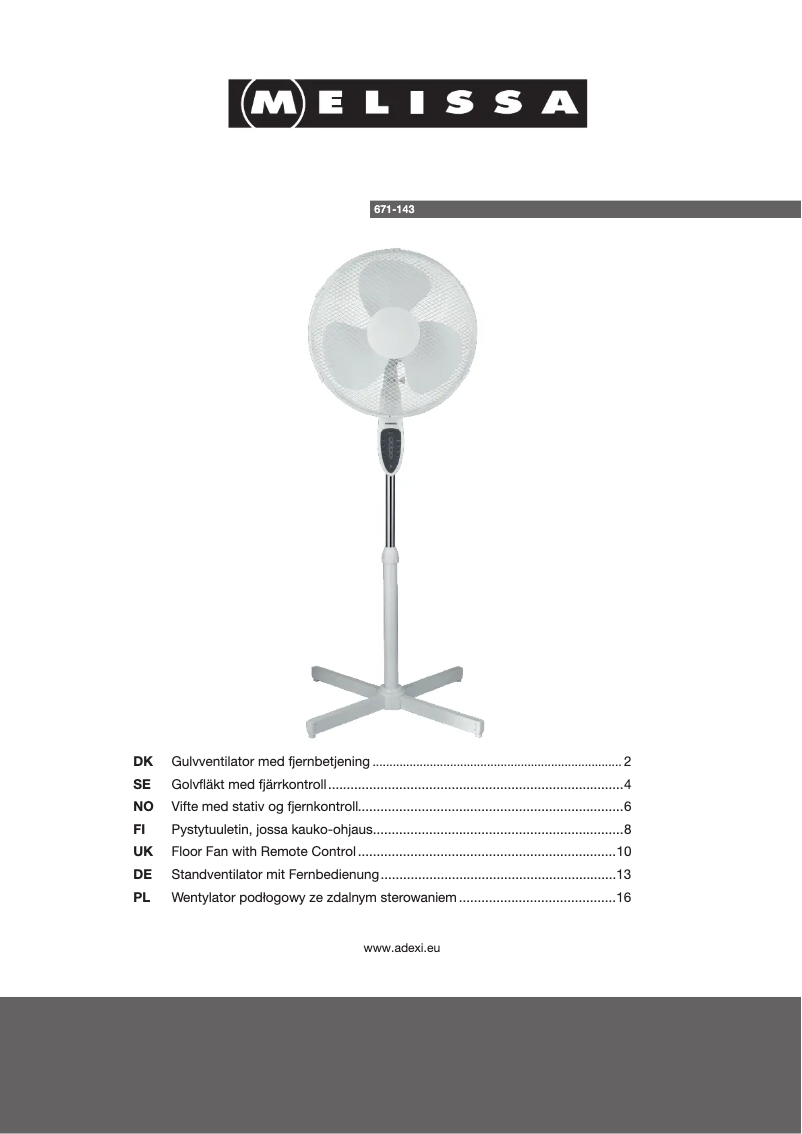 Página 1 del manual Manual de usuario Melissa 671143