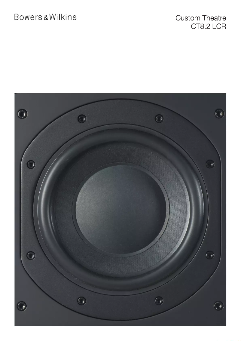 Page 1 de la notice Fiche technique Bowers & Wilkins CT8.2 LCR
