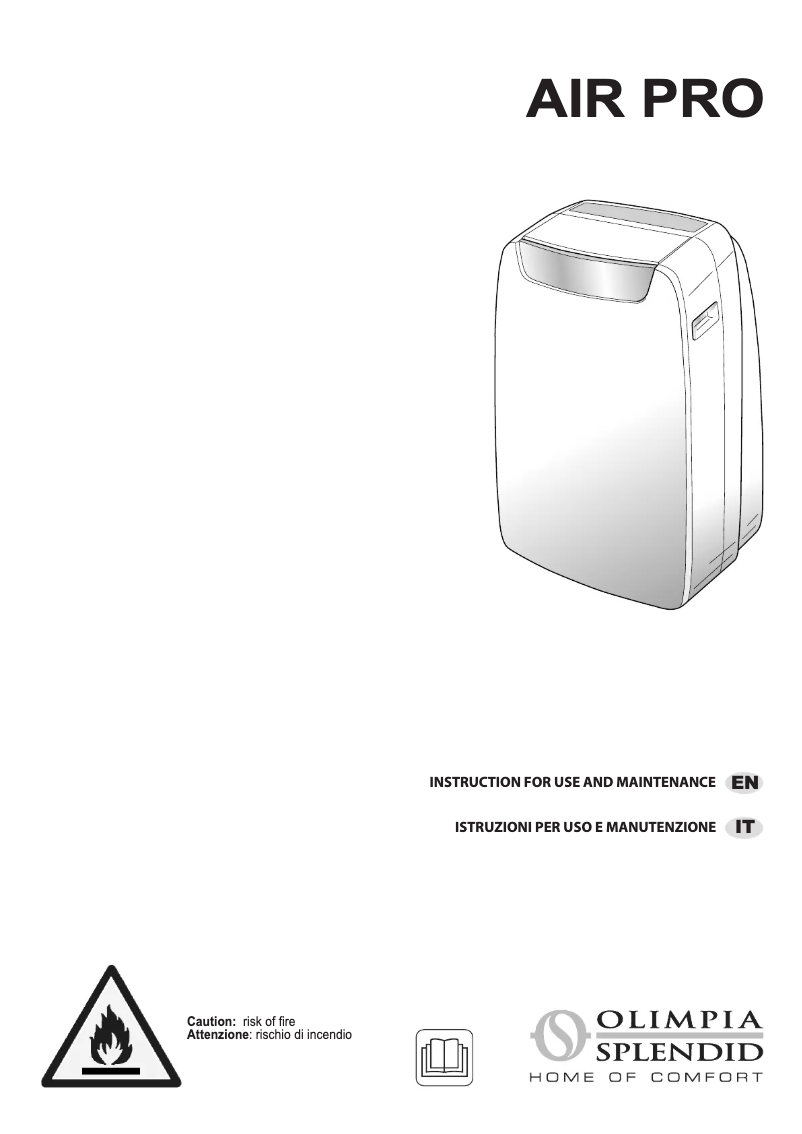 Página 1 del manual Manual de usuario Olimpia Splendid Air Pro