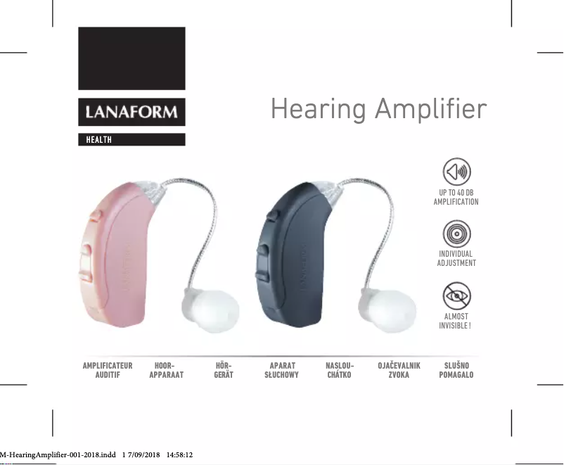 Page n°1 - Manuel utilisateur Lanaform Hearing Amplifier