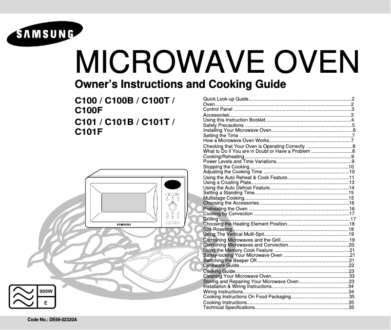 Image de la première page du manuel de l'appareil C100