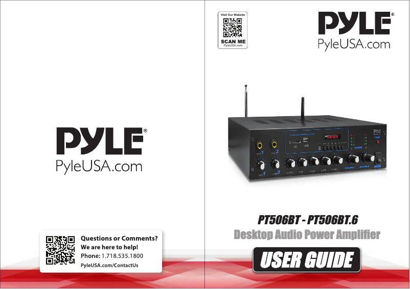 Page n°1 - Manuel utilisateur Pyle PT506BT