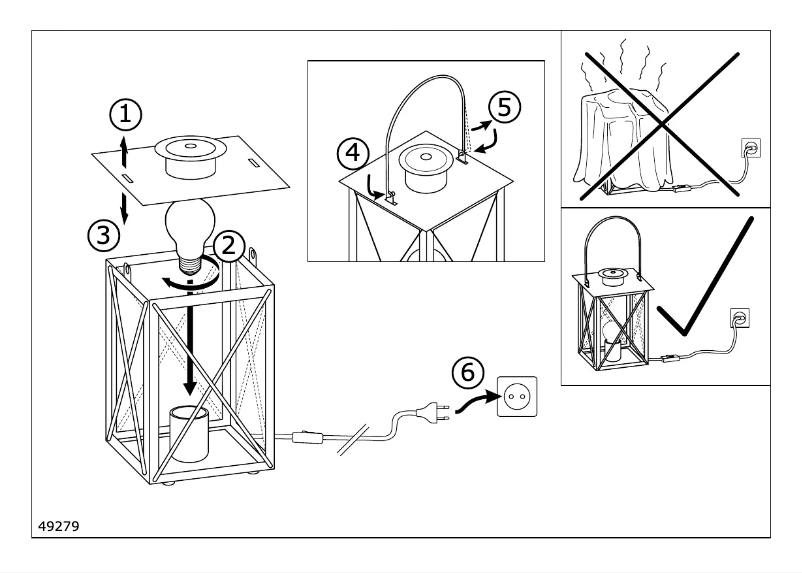 Page 1 de la notice Manuel utilisateur Eglo Vintage Donmington