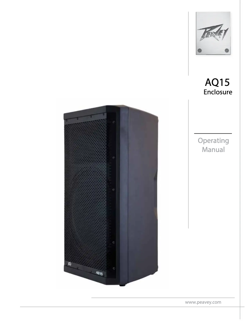 Página 1 del manual Manual de usuario Peavey AQ 15