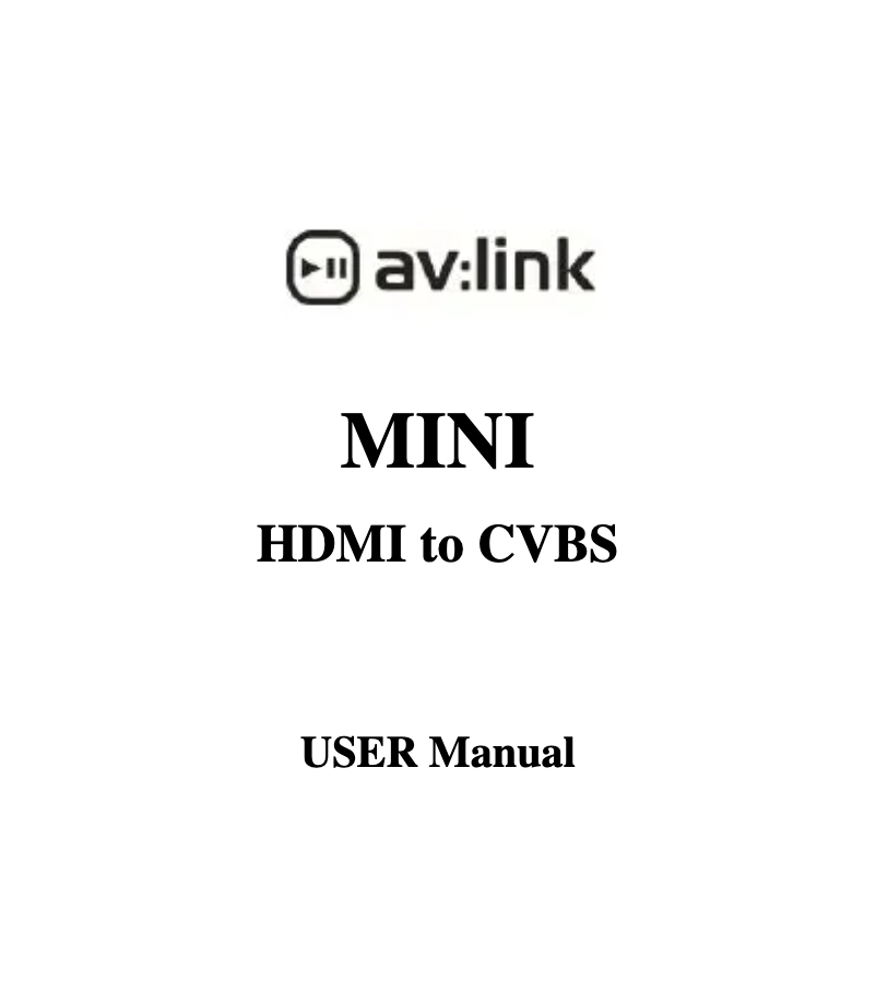 Page 1 de la notice Manuel utilisateur AV:link AD-SPK24