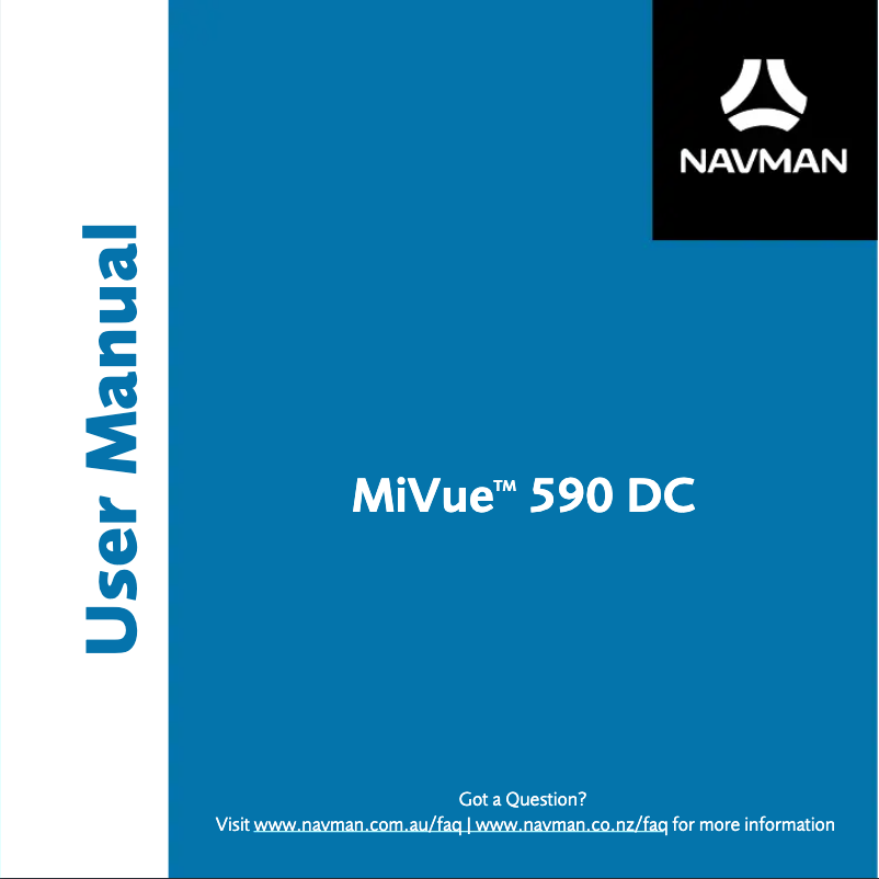Page n°1 - Manuel utilisateur Navman MiVue 590 DC