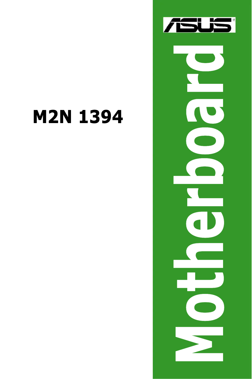Page 1 de la notice Manuel utilisateur Asus M2N 1394