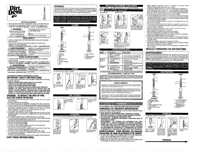 Image de la première page du manuel de l'appareil Swift M083410