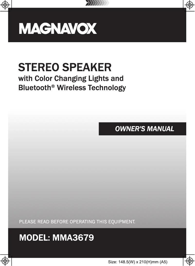 Imagen de la primera página del manual del dispositivo MMA3679