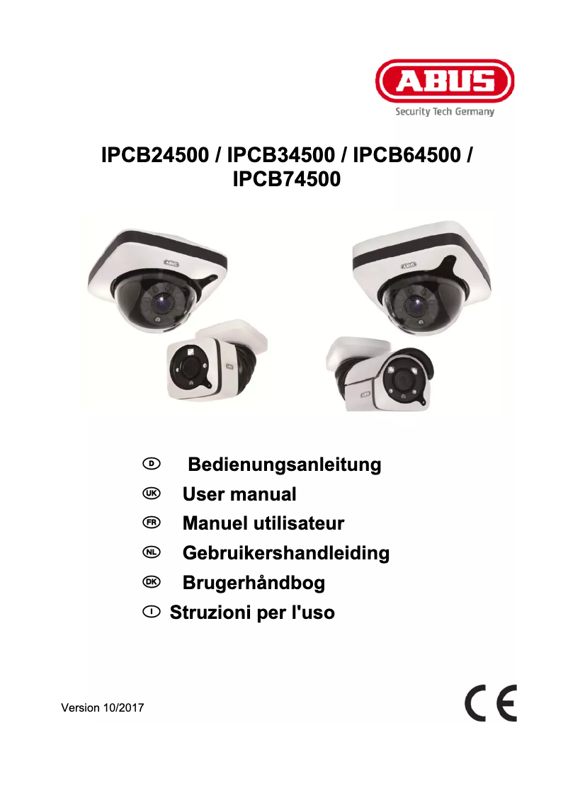 Page n°1 - Manuel utilisateur Abus IPCB74500