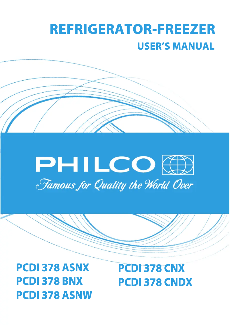 Page n°1 - Manuel utilisateur Philco PCDI 378 ASNW