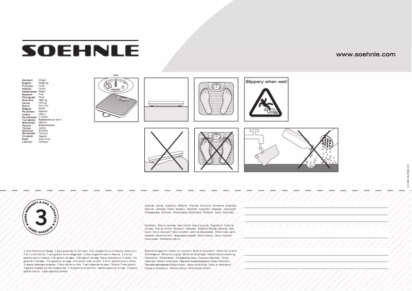 Página 1 del manual Manual de usuario Soehnle Colours