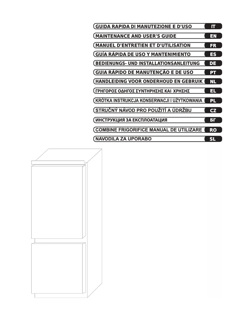 Page 1 de la notice Manuel utilisateur Candy CKBBF 172/1