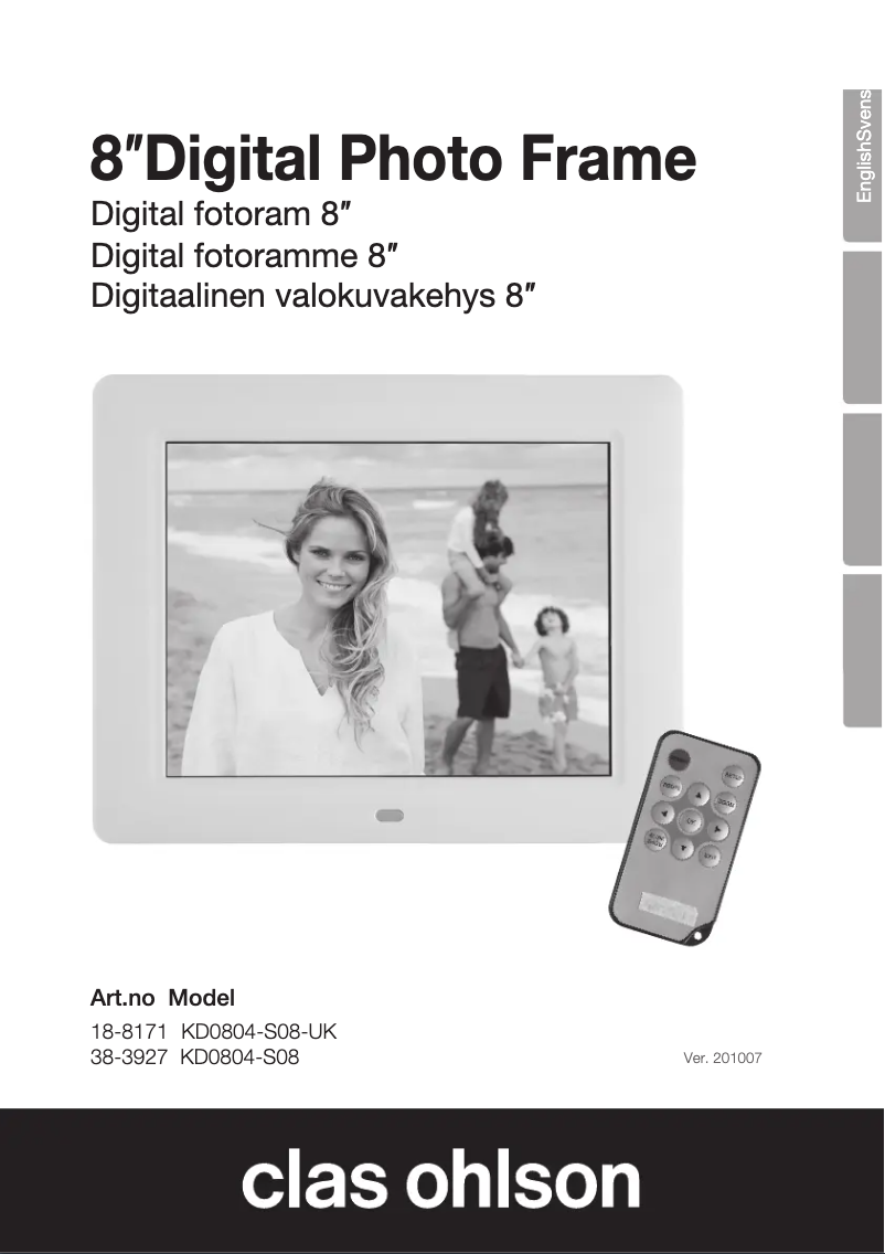 Página 1 del manual Manual de usuario Clas Ohlson KD0804-S08