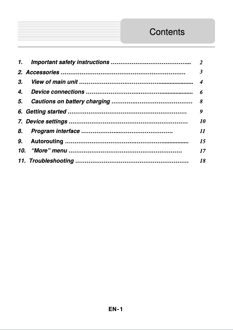 Page n°1 - Manuel utilisateur Prestigio GeoVision 5500 Navitel