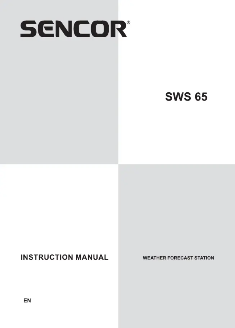 Page 1 de la notice Manuel utilisateur Sencor SWS 65