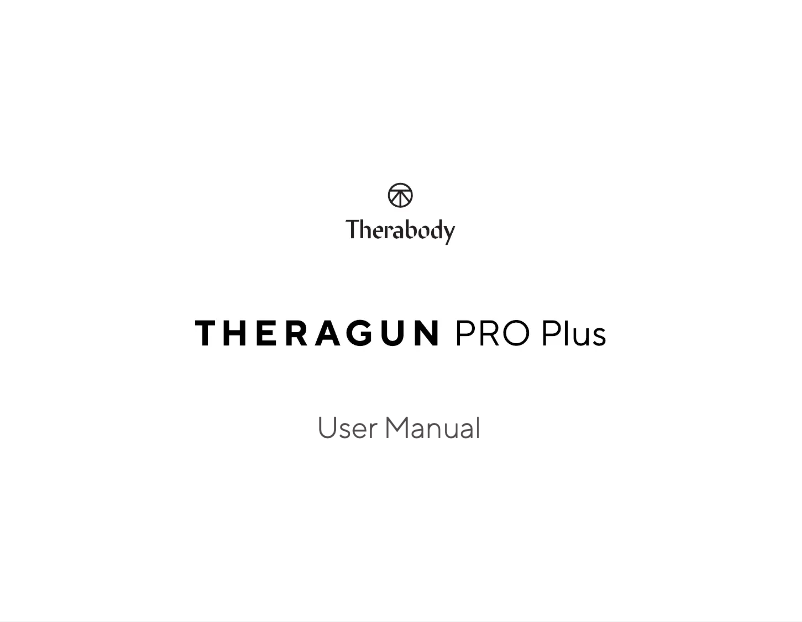 Image de la première page du manuel de l'appareil Theragun Mini