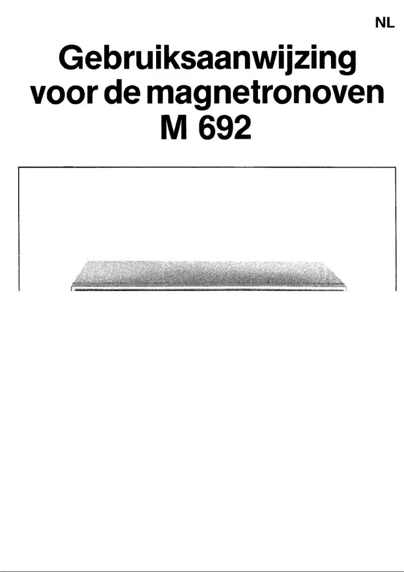 Page 1 de la notice Manuel utilisateur Miele M 692