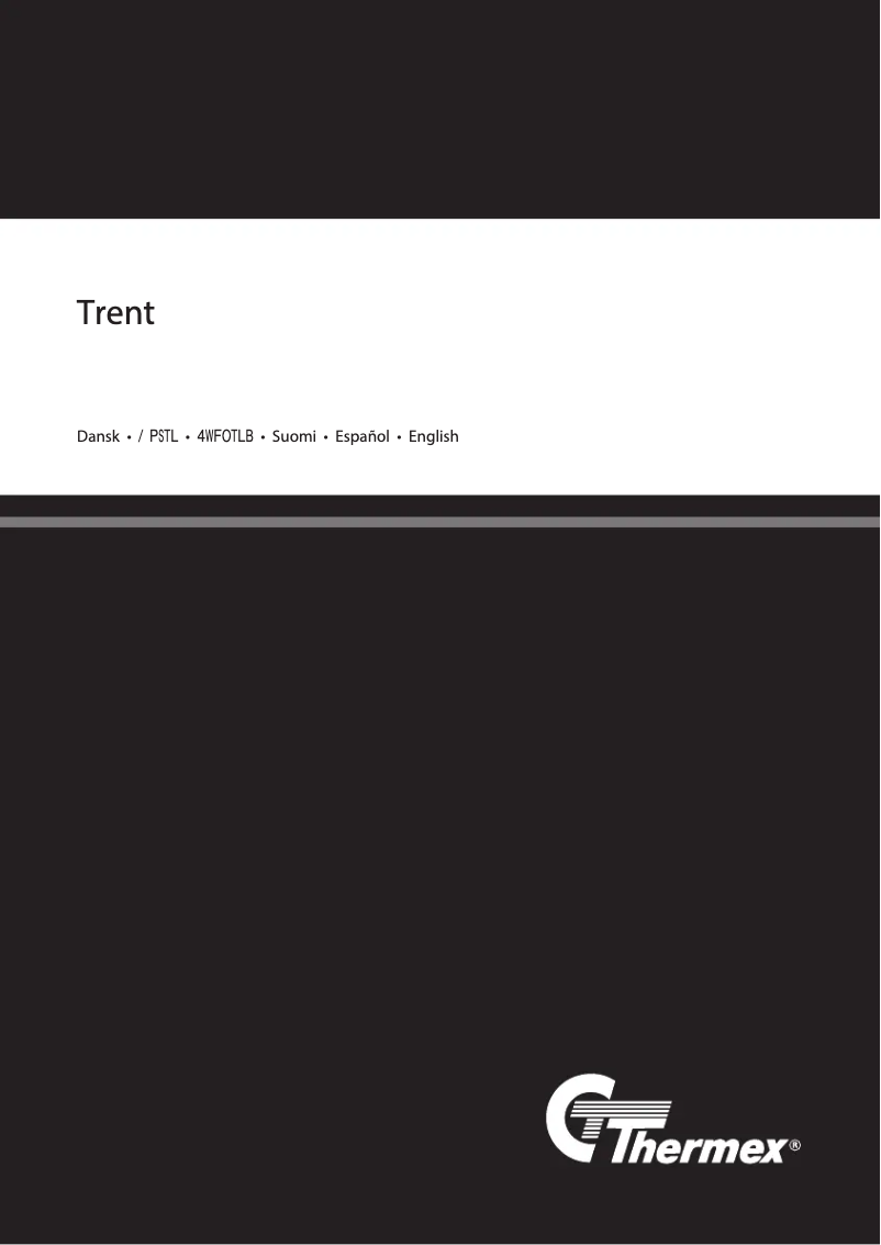 Page 1 de la notice Manuel utilisateur Thermex Trent