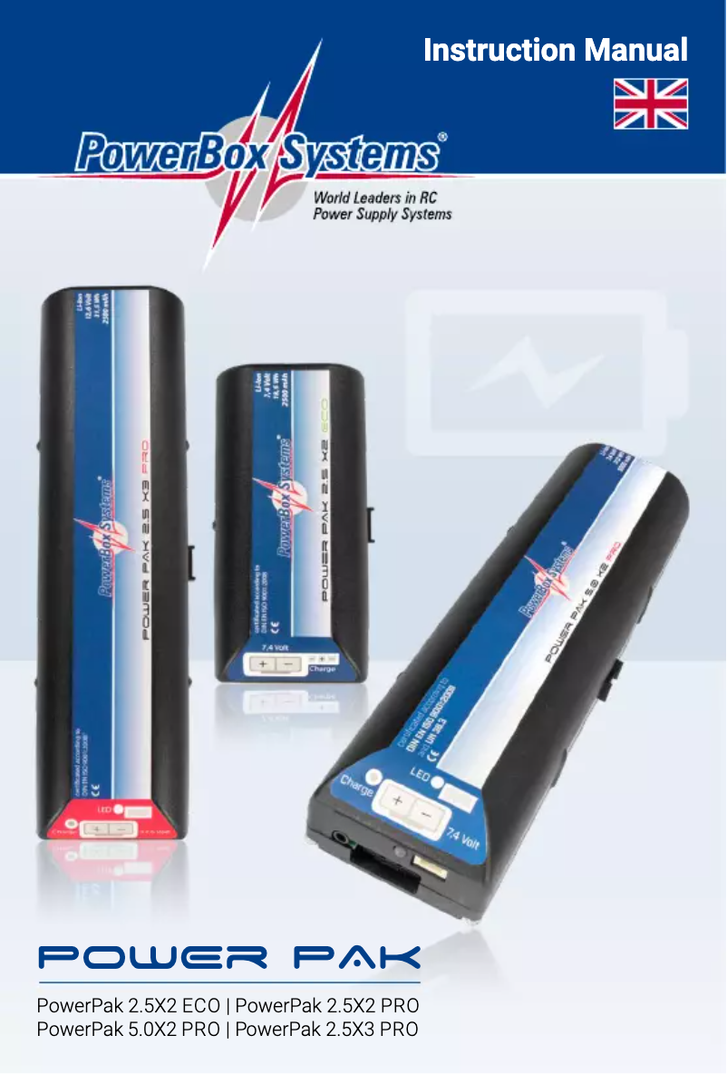 Page 1 de la notice Manuel utilisateur PowerBox Systems PowerPak 2.5X2 PRO