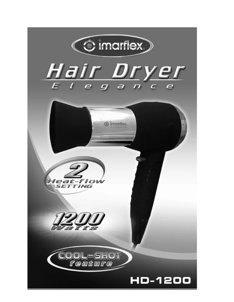 Page 1 de la notice Manuel utilisateur Imarflex HD-1200