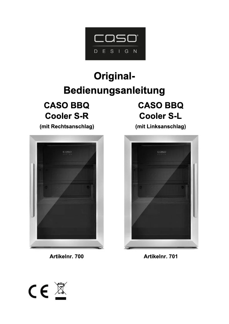 Image de la première page du manuel de l'appareil Cooler S-R