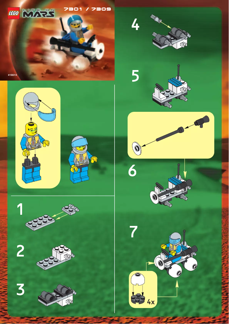 Page 1 de la notice Manuel utilisateur Lego Space 7309