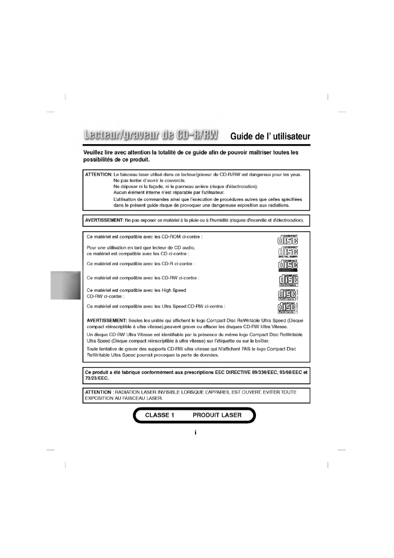 Image de la première page du manuel de l'appareil GCE-8520B