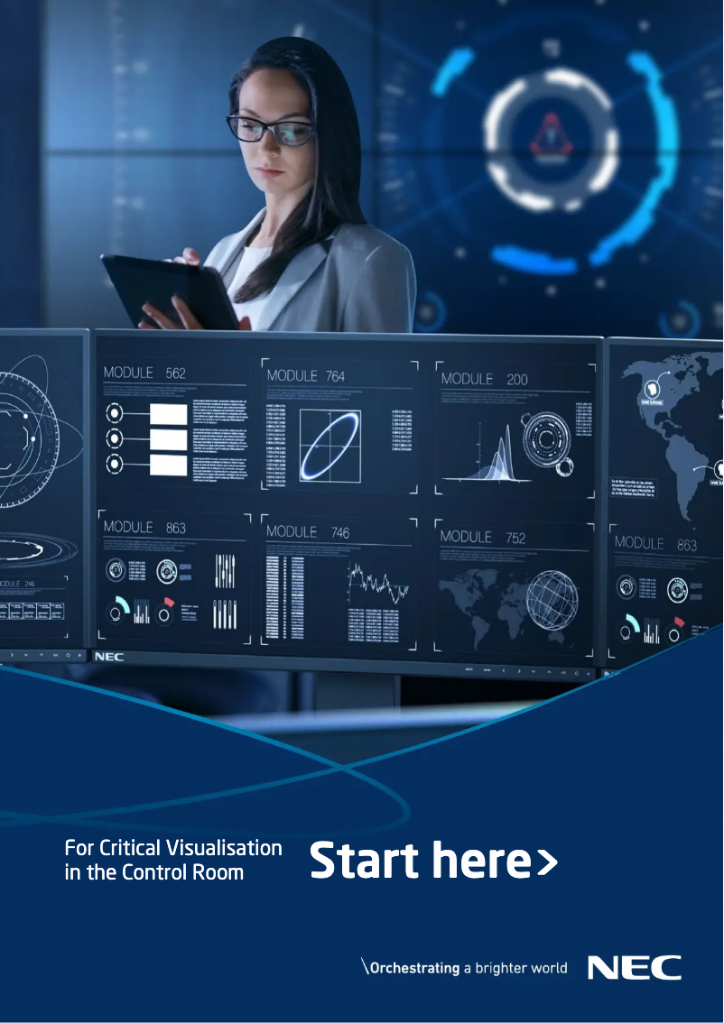 Page 1 de la notice Brochure NEC MultiSync LCD8205