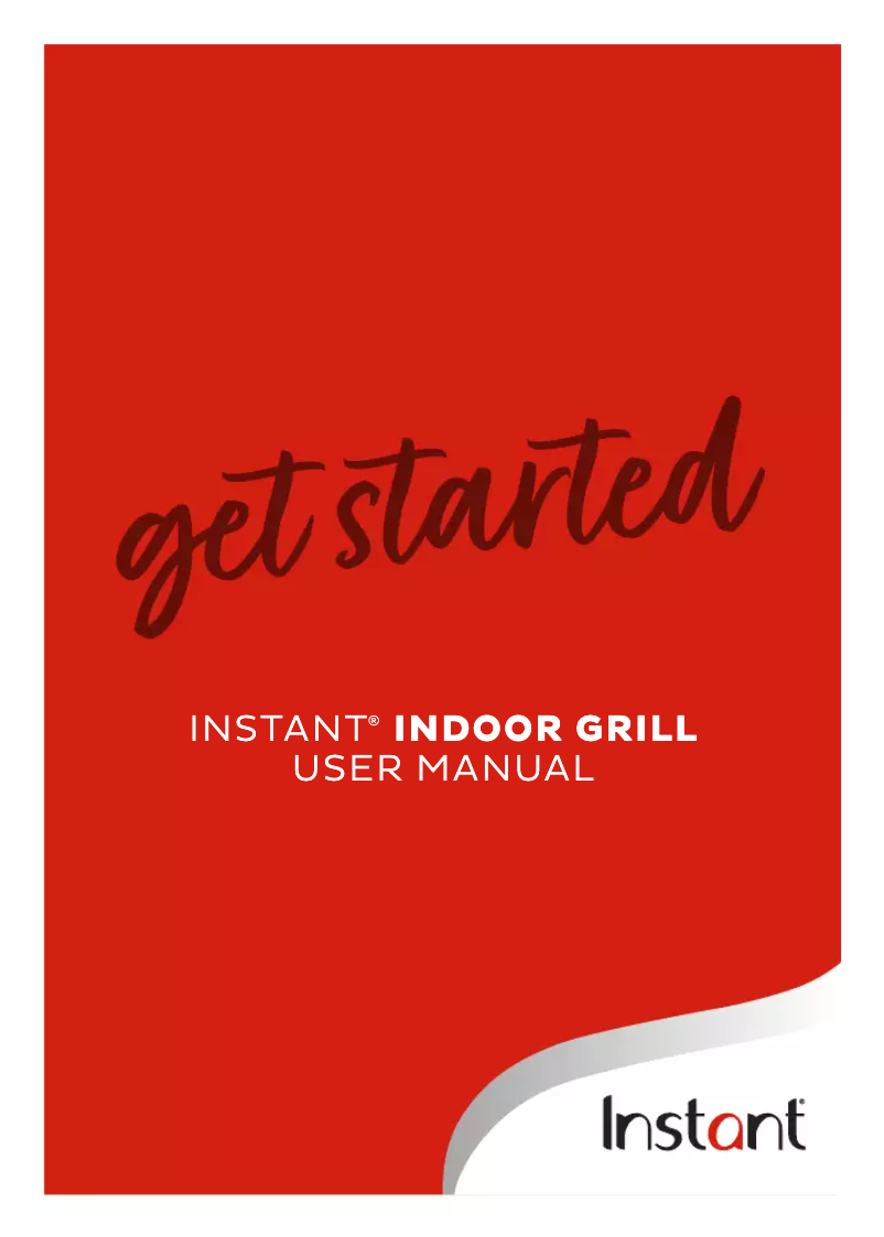 Image de la première page du manuel de l'appareil Indoor Grill