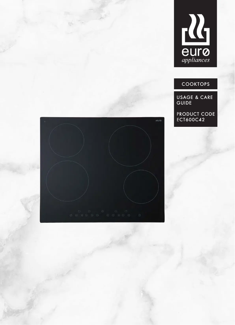 Page 1 de la notice Manuel utilisateur Euro Appliances ECT600C42