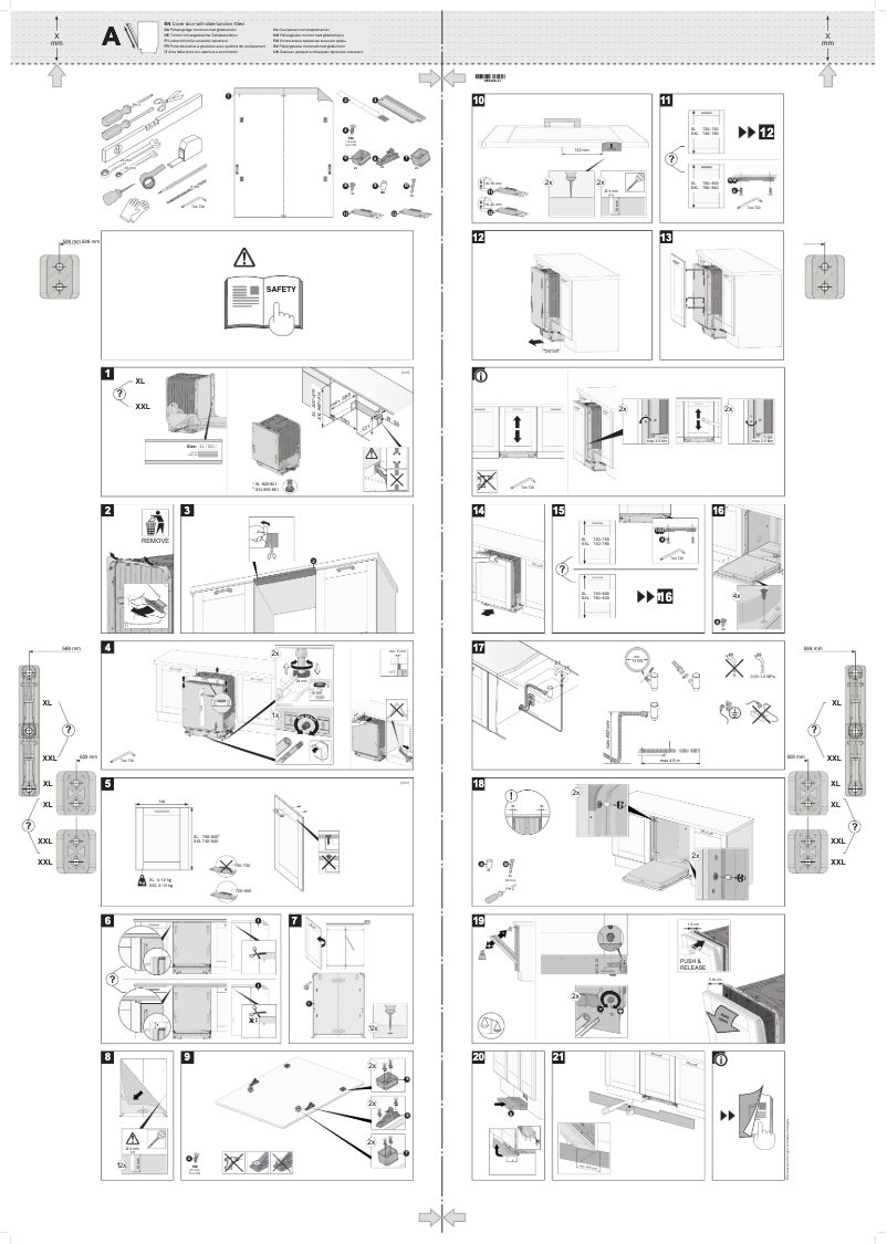 Page 1 de la notice Guide d'installation Asko DSD545K