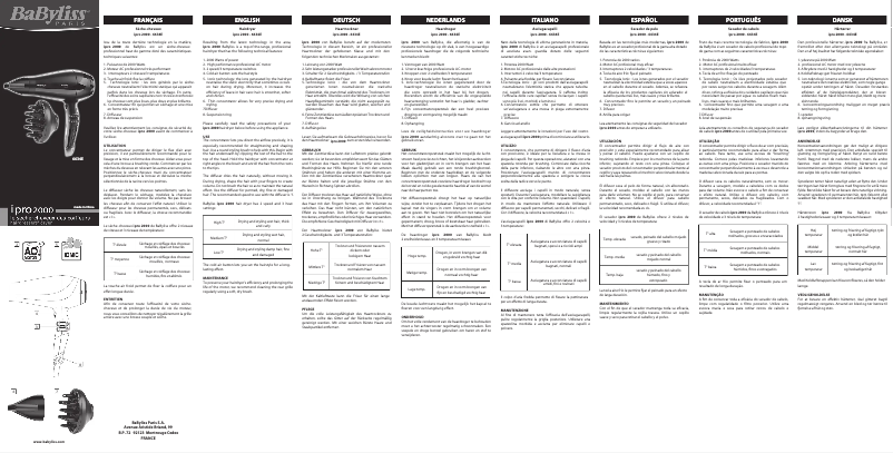 Image de la première page du manuel de l'appareil 6634E ipro 2000