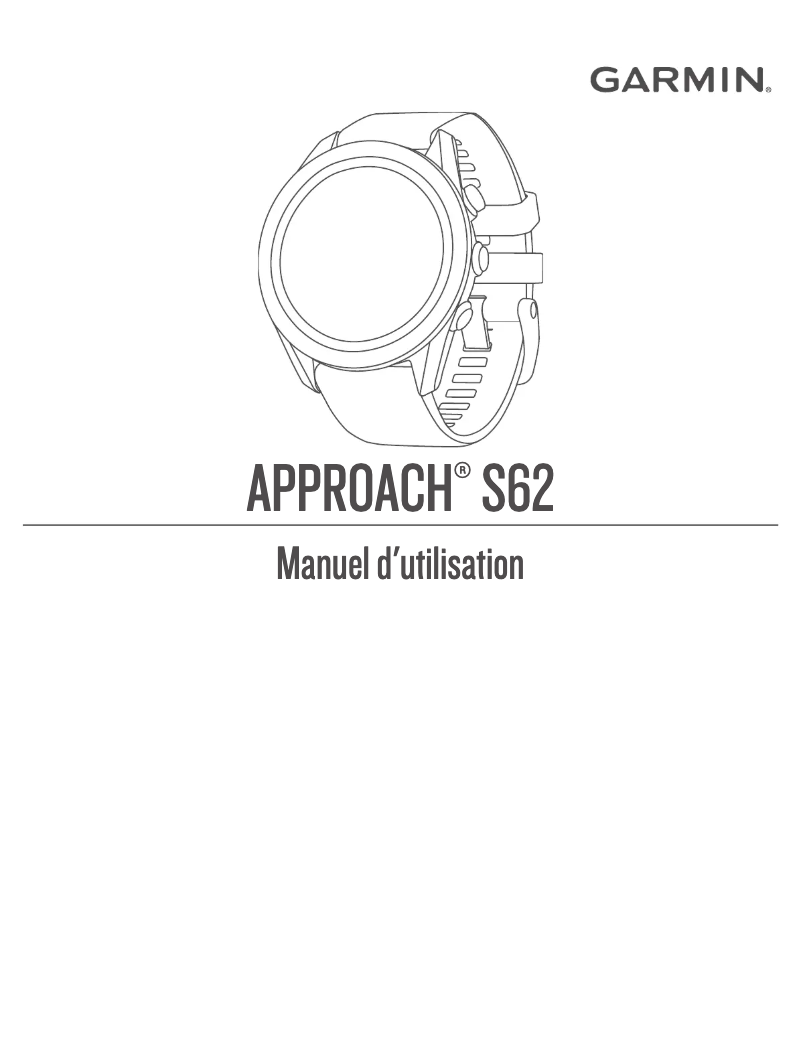 Image de la première page du manuel de l'appareil Approach S62