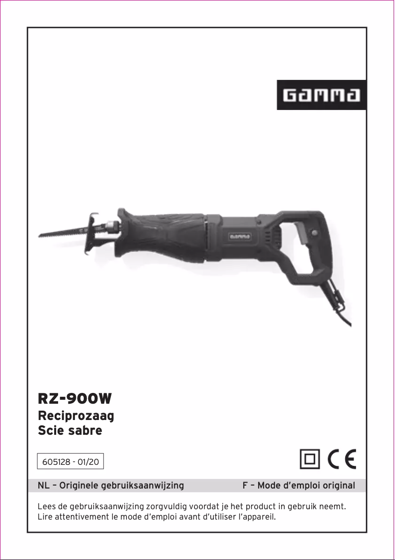 Page 1 de la notice Manuel utilisateur Gamma RZ-900W