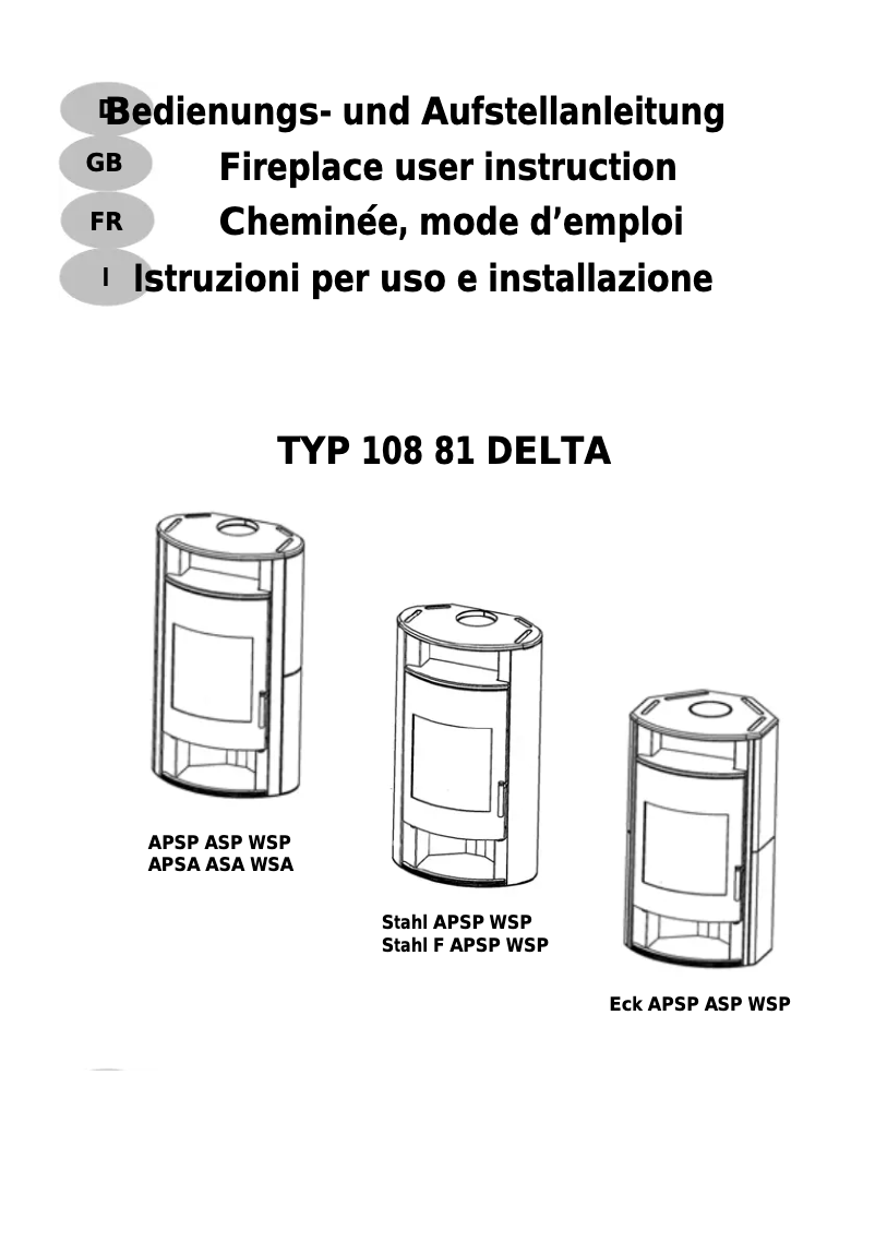 Page 1 de la notice Manuel utilisateur Wamsler Delta