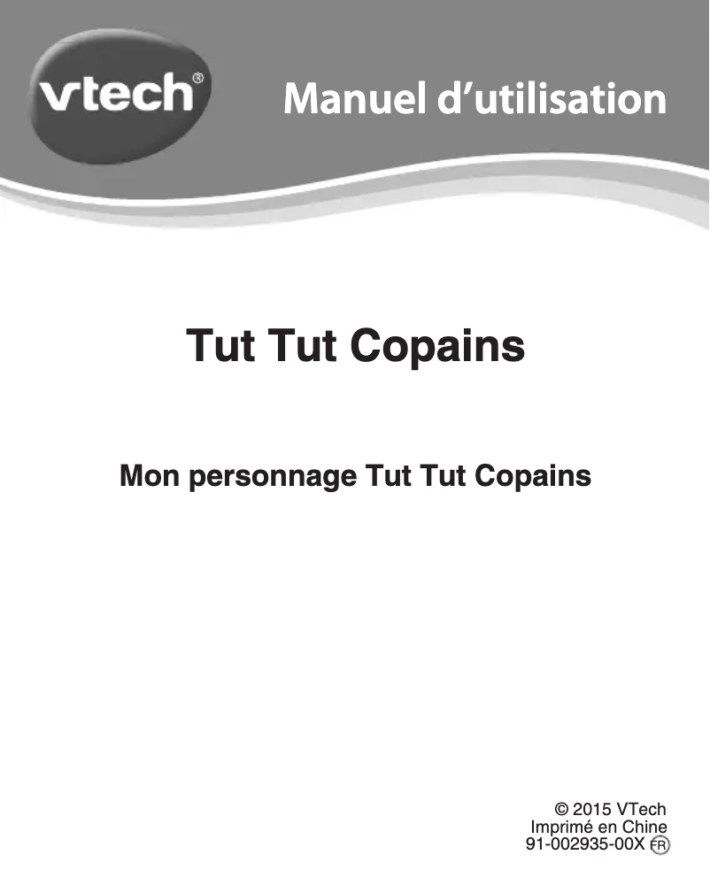 Image de la première page du manuel de l'appareil Persos royaume enchanté