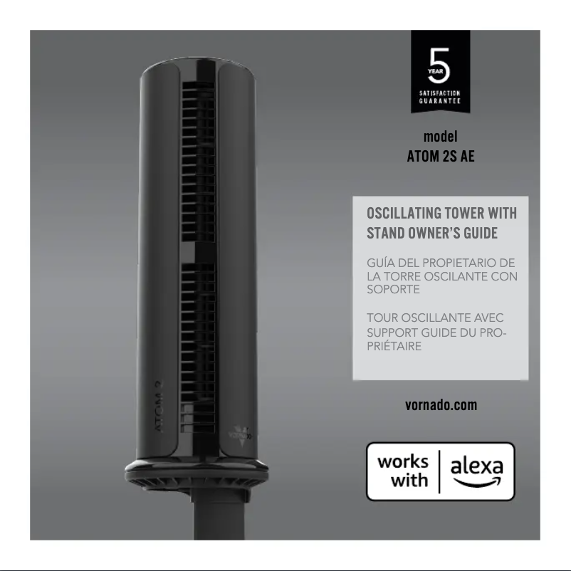 Page n°1 - Manuel utilisateur Vornado ATOM 2S AE
