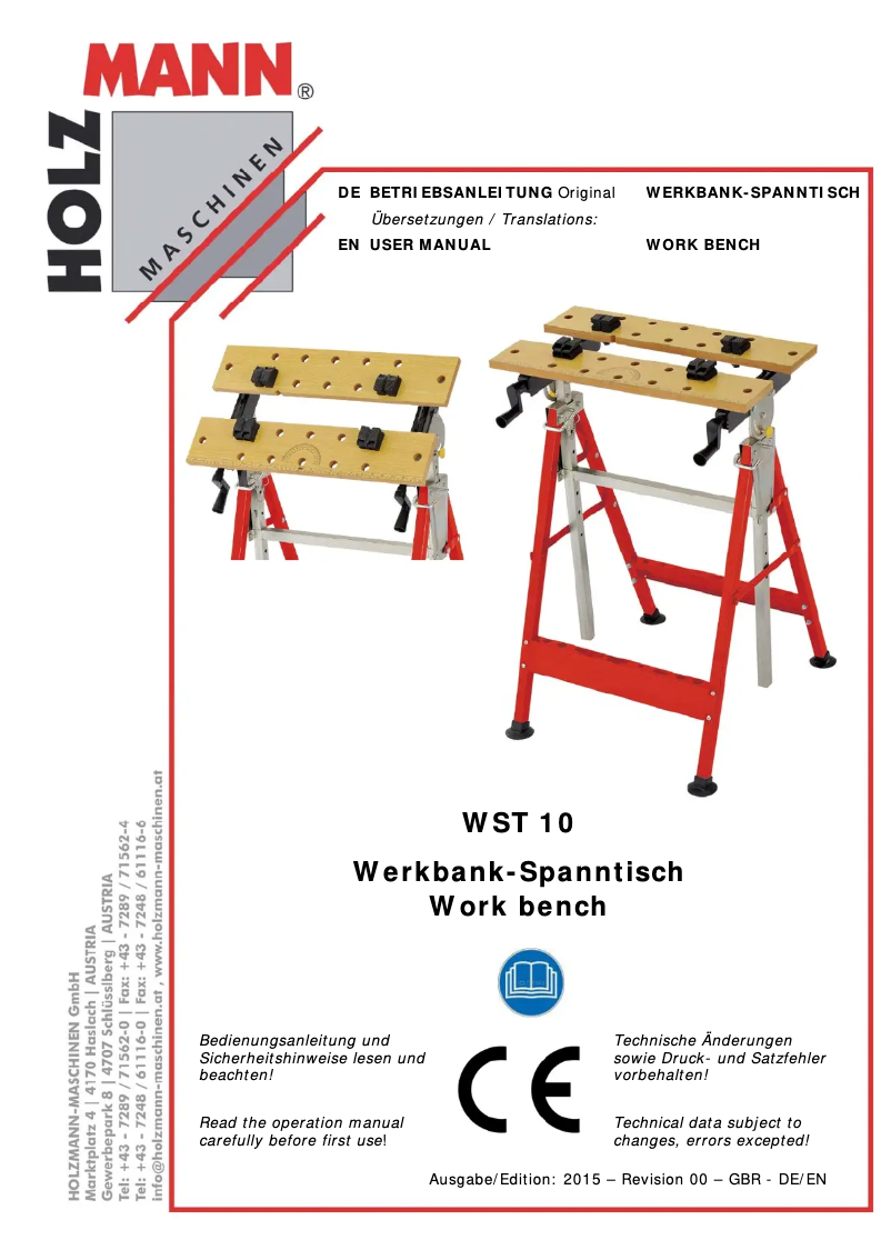 Image de la première page du manuel de l'appareil WST10