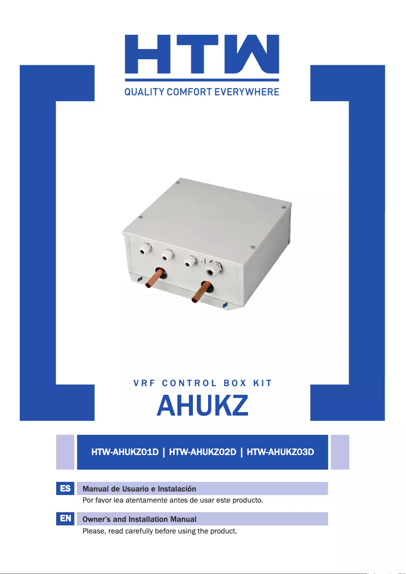 Page n°1 - Manuel utilisateur HTW AHUKZ