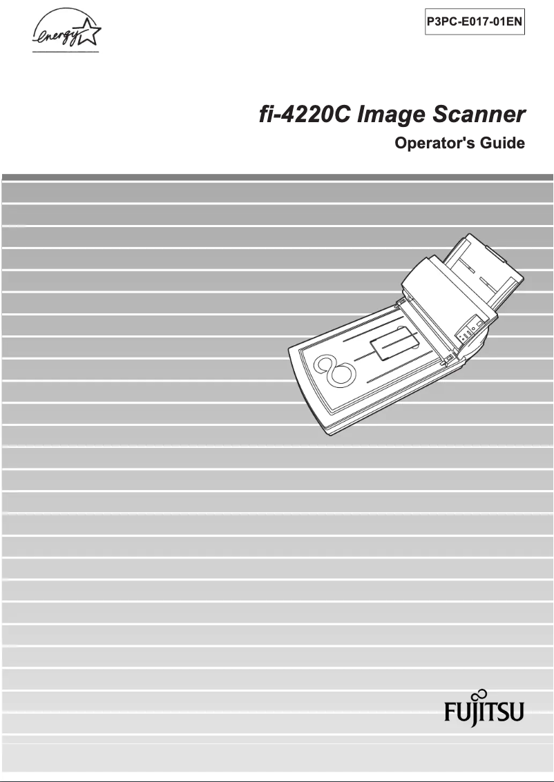 Page 1 de la notice Manuel utilisateur Fujitsu ScanPartner fi-4220C