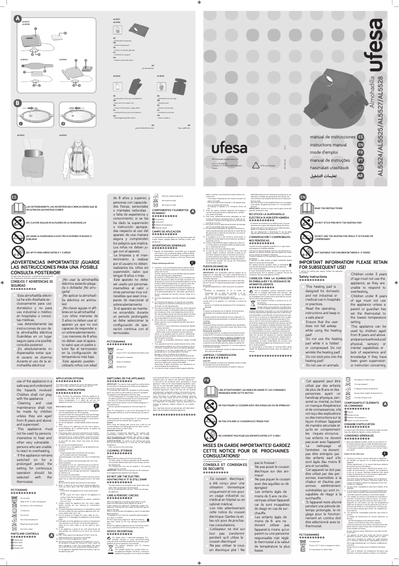 Página 1 del manual Manual de usuario Ufesa AL5527