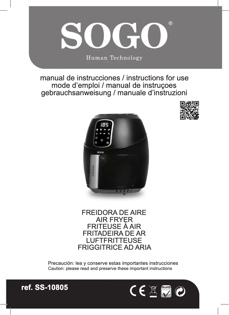 Page 1 de la notice Manuel utilisateur Sogo FRE-SS-10805