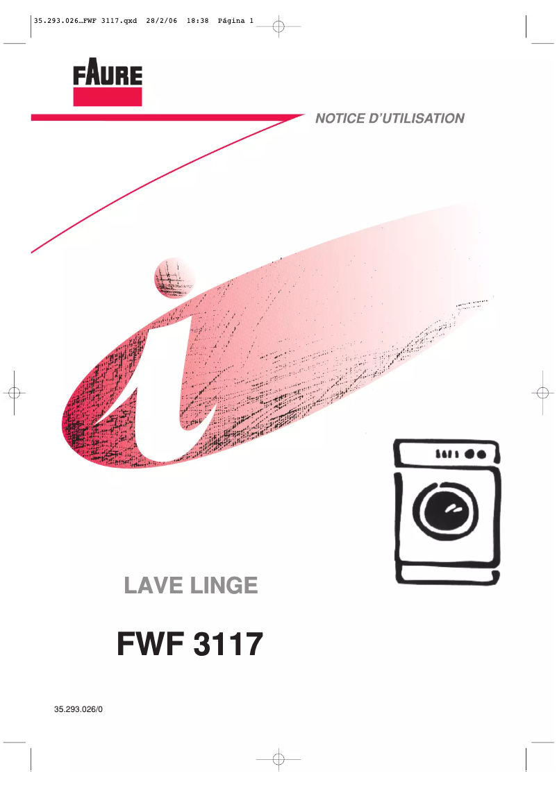 Page n°1 - Manuel utilisateur Faure FWF3117
