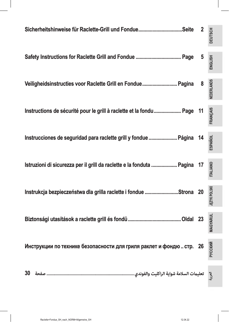 Página 1 del manual Instrucciones / montaje ProfiCook PC-RG/FD 1245