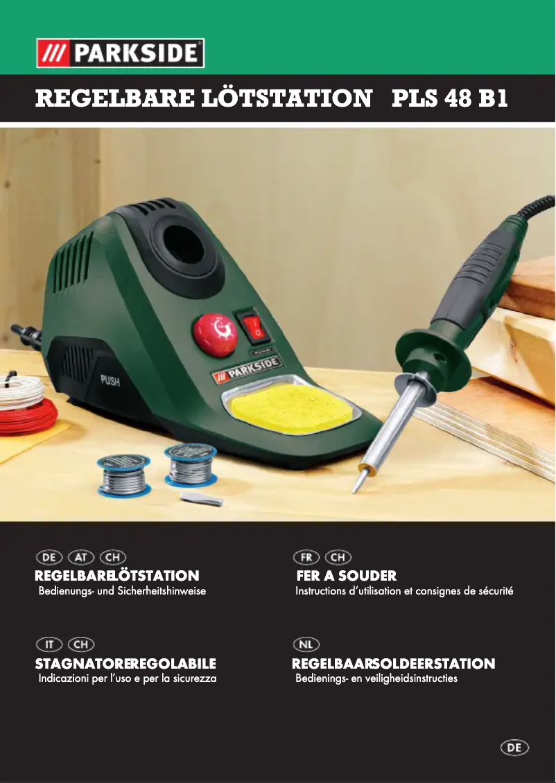Page 1 de la notice Manuel utilisateur Parkside PLS 48 B1